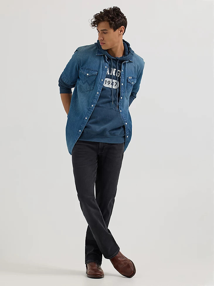 herren bootcut-jeans night fever schwarz