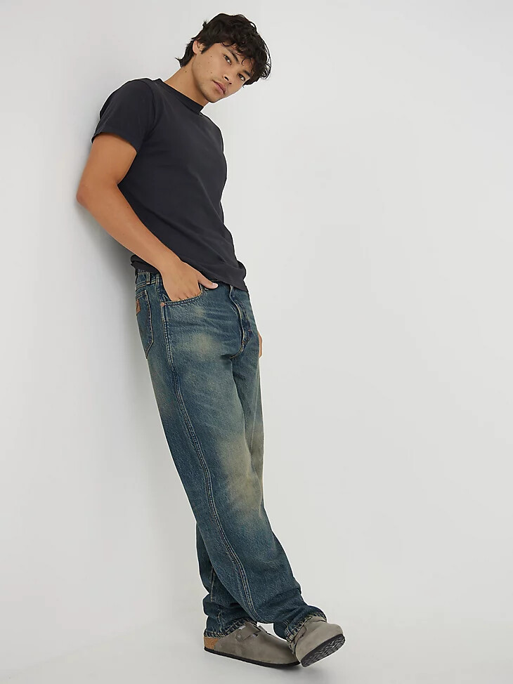 herren-jeans „idioteque mit destroyed-effekt und lockerer passform