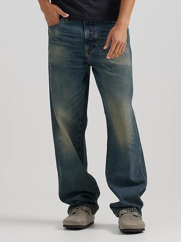 herren-jeans „idioteque mit destroyed-effekt und lockerer passform