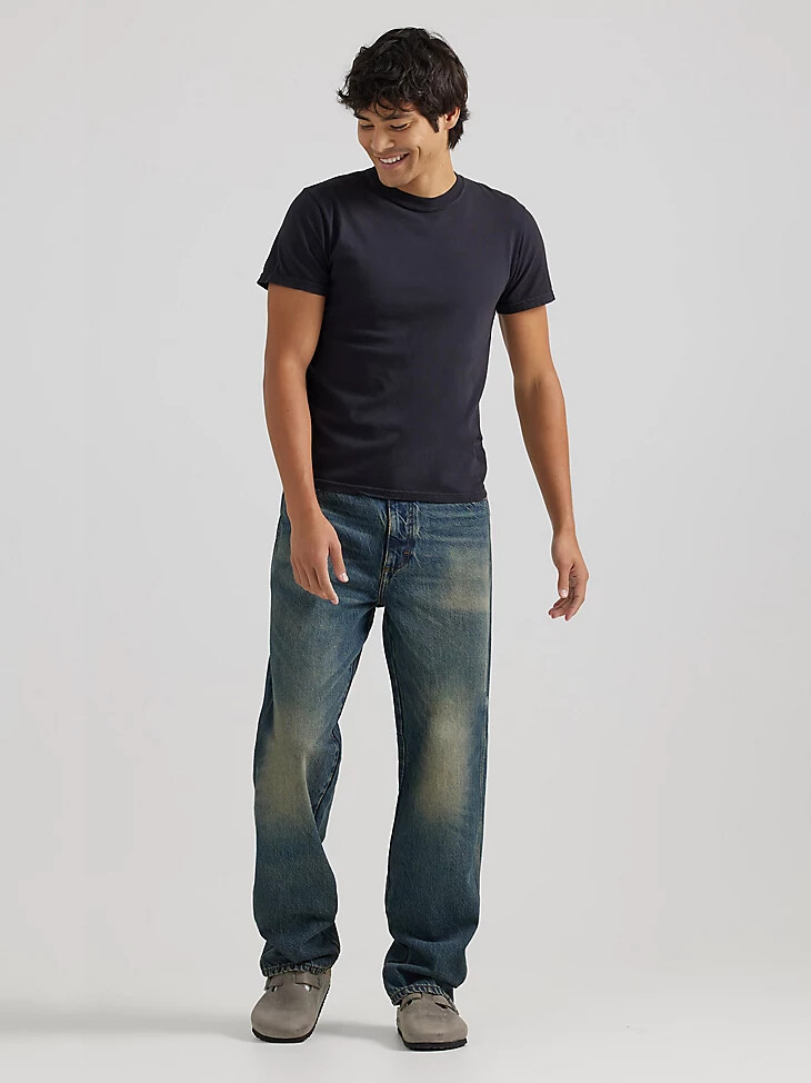 herren-jeans „idioteque mit destroyed-effekt und lockerer passform