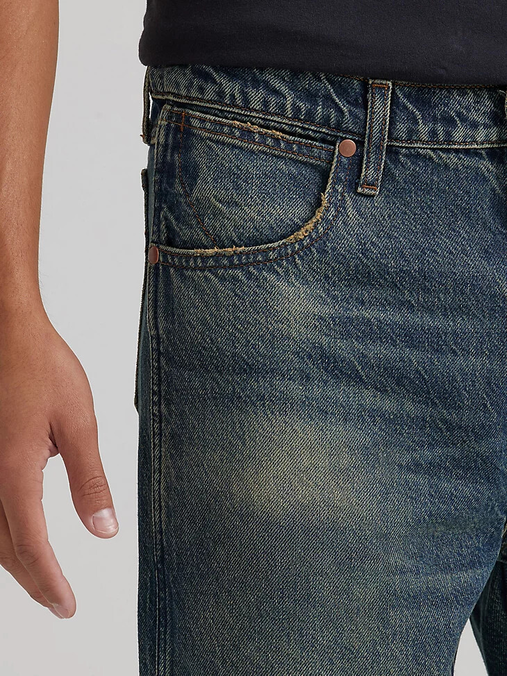 herren-jeans „idioteque mit destroyed-effekt und lockerer passform