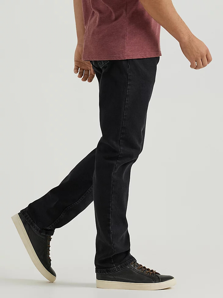 herren athletic fit flex jeans schwarz gewaschen