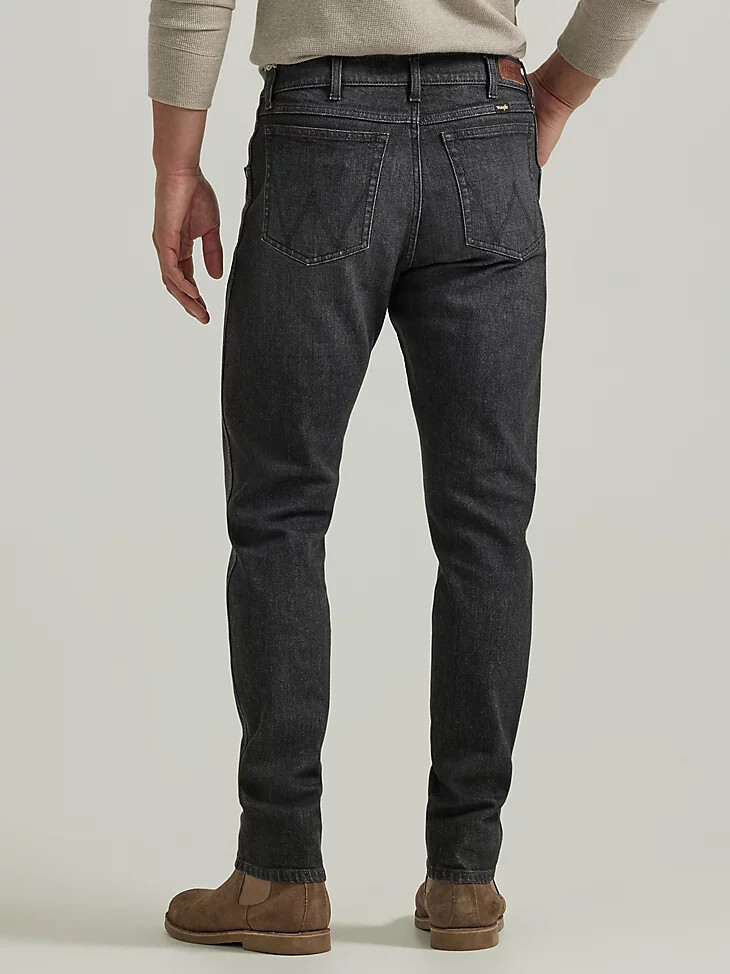 herrenjeans mit schmal zulaufendem schnitt graue waschung