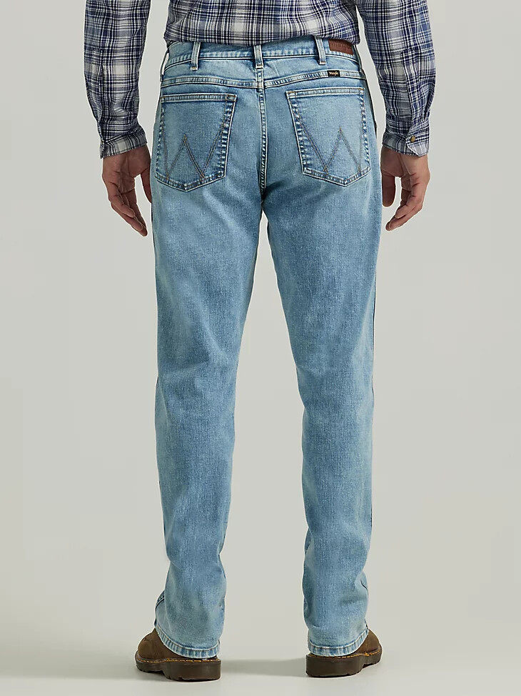 wrangler slim straight jeans für herren acid wash