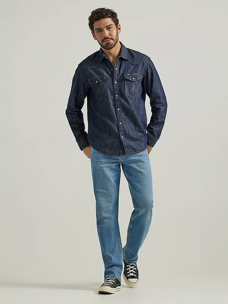 herren-jeans „regular fit flex in heller waschung