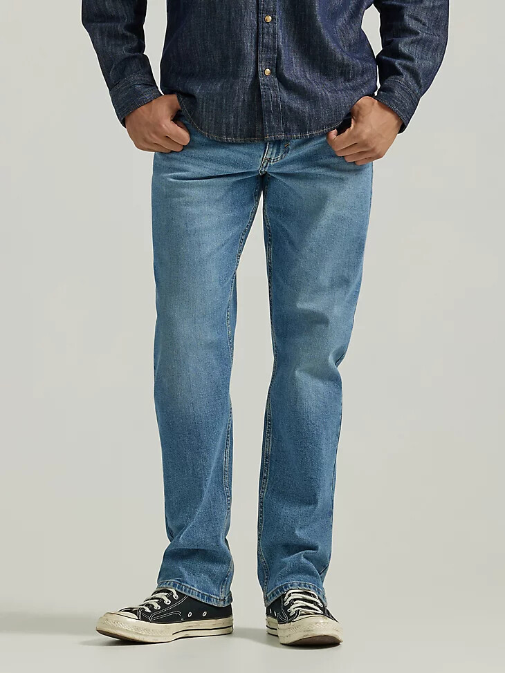 herren-jeans „regular fit flex in heller waschung