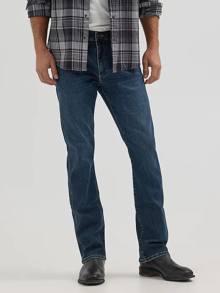 klassische bootcut-jeans für herren hobbled