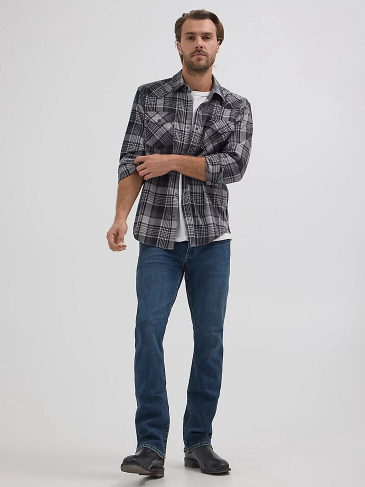klassische bootcut-jeans für herren hobbled