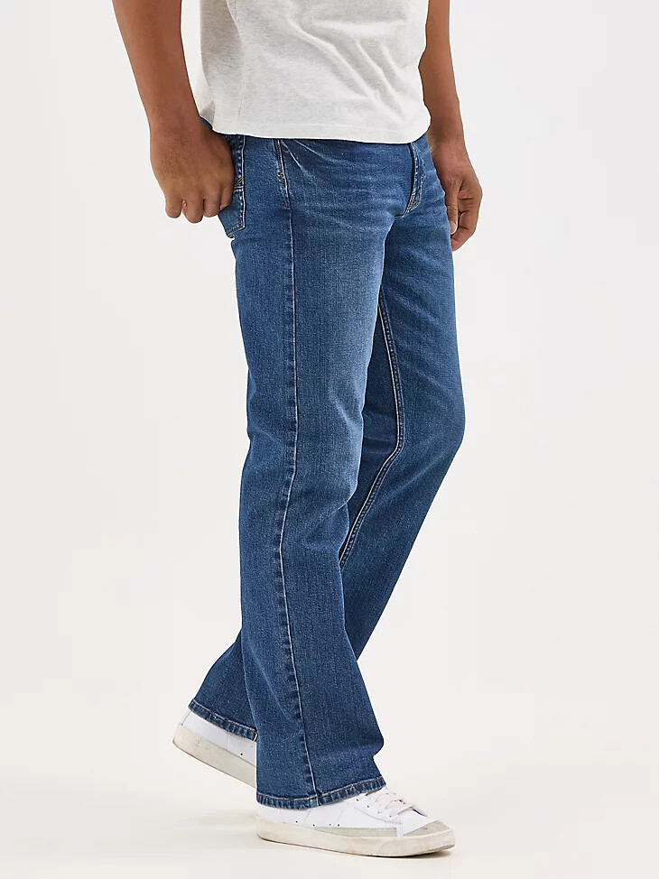 wrangler herren five star premium flex relaxed fit bootcut jeans livingston