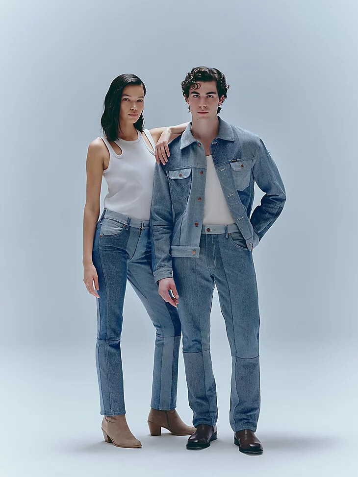 wrangler x beyond retro regular straight jeans helle waschung