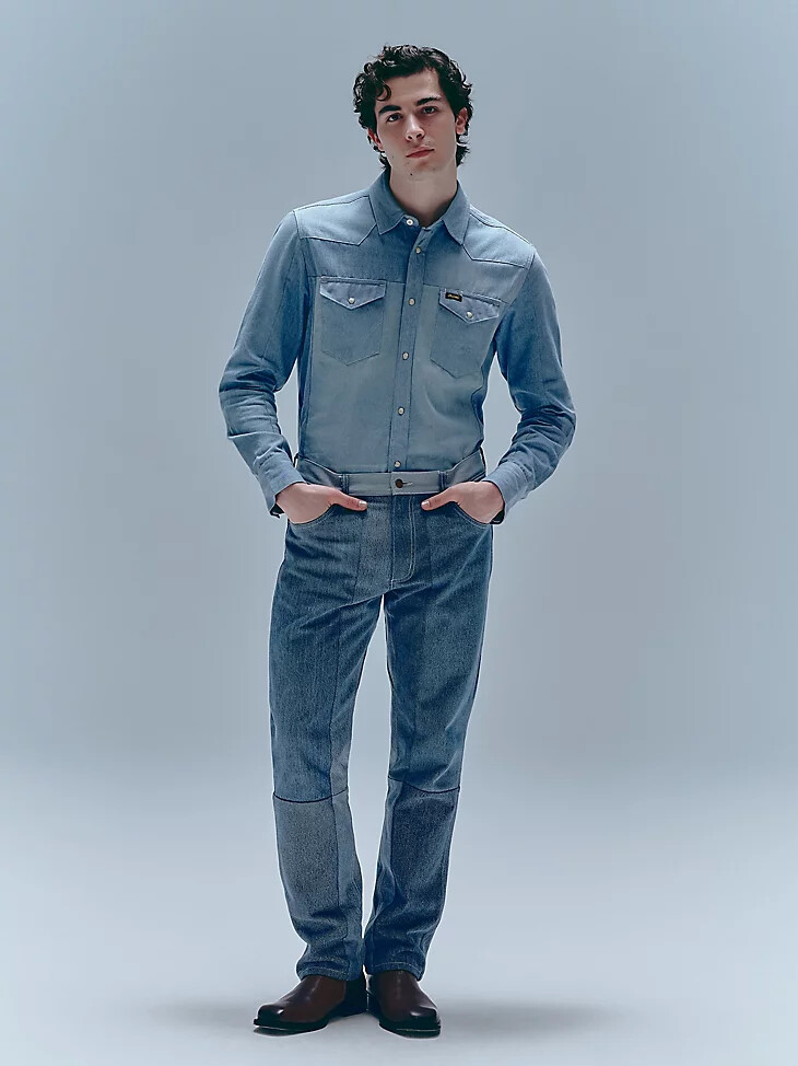 wrangler x beyond retro regular straight jeans helle waschung