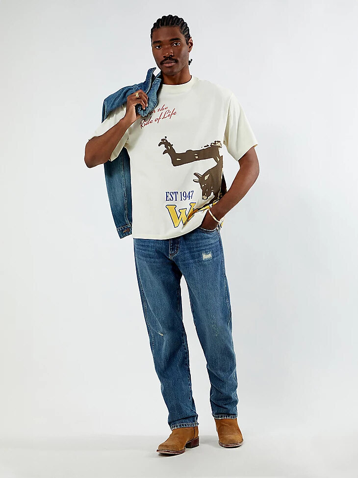 wrangler x pacsun herren frontier jeans bolster
