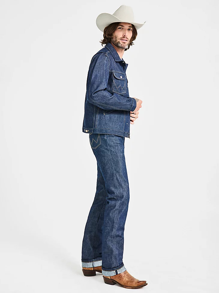 mens cone denim white oak selvedge jeans raw indigo
