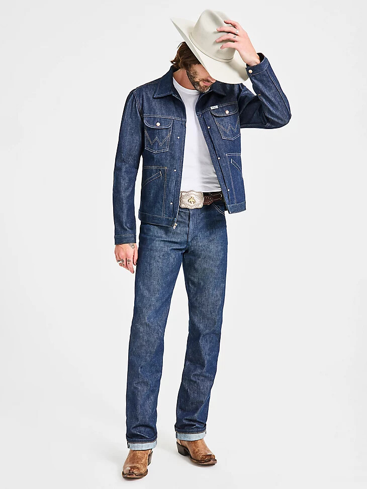mens cone denim white oak selvedge jeans raw indigo