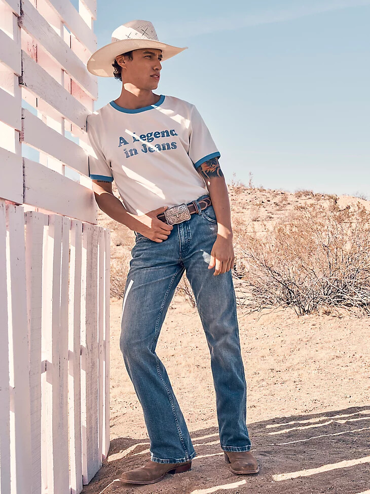 american spirit herren-bootcut-jeans