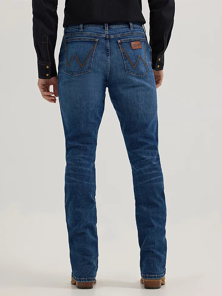 wrangler retro relaxed fit bootcut jeans für herren lewiston