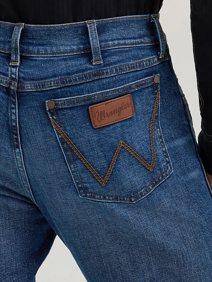 wrangler retro relaxed fit bootcut jeans für herren lewiston
