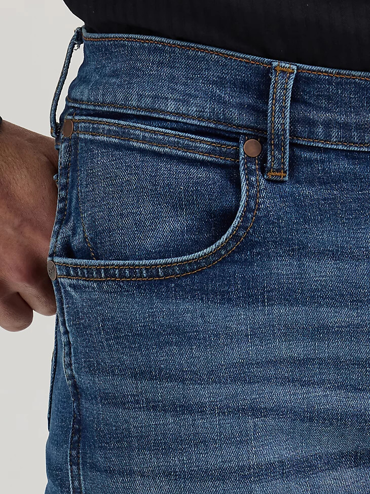 wrangler retro relaxed fit bootcut jeans für herren lewiston