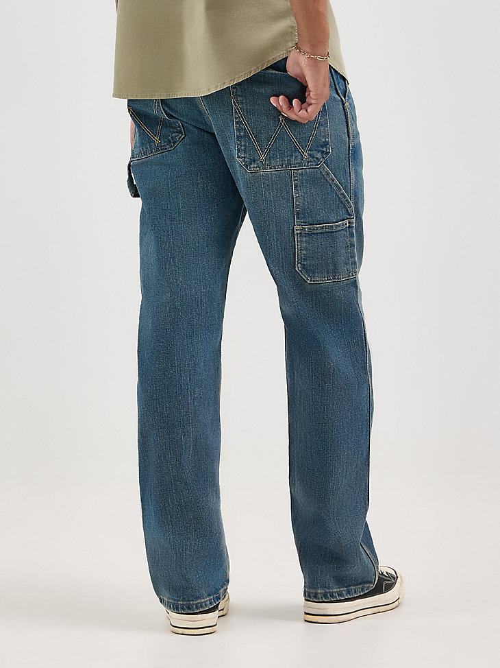 herren carpenter jeans verwaschenes blau