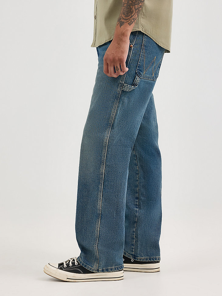 herren carpenter jeans verwaschenes blau