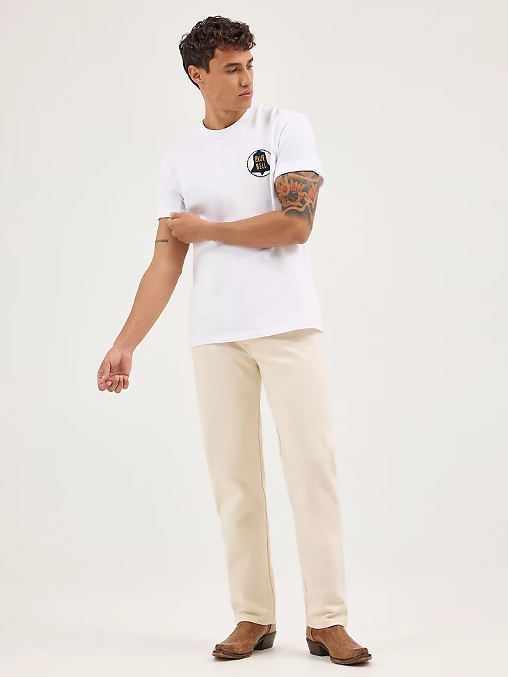 blue bell raw denim herrenjeans ecru