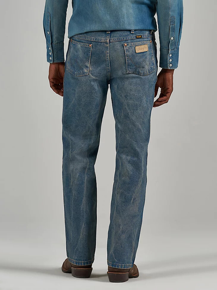 wrangler x the last of us cowboy cut jeans vorgewaschenes indigo