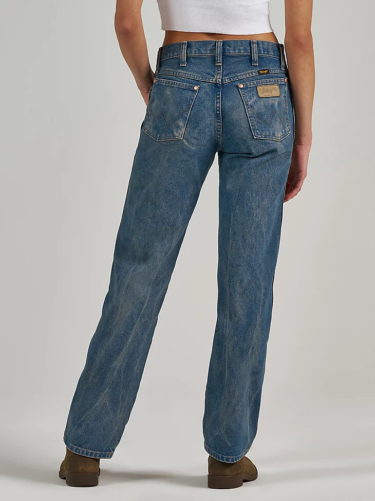 wrangler x the last of us cowboy cut jeans vorgewaschenes indigo