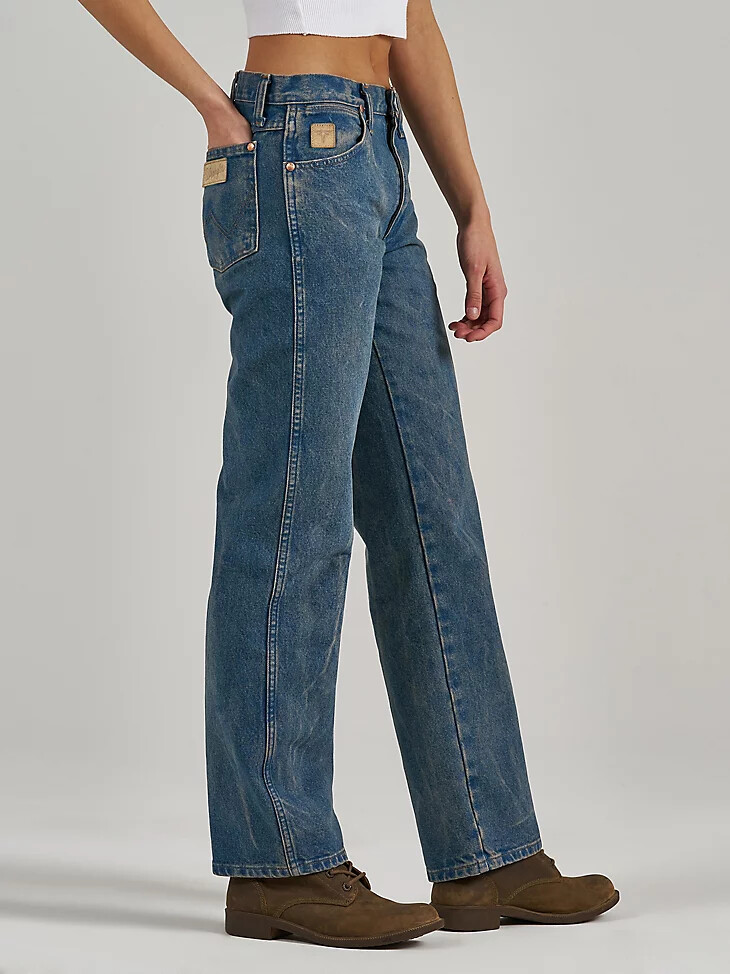 wrangler x the last of us cowboy cut jeans vorgewaschenes indigo