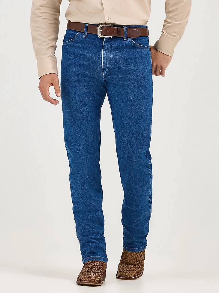 wrangler cowboy cut original fit active flex jeans stonewash
