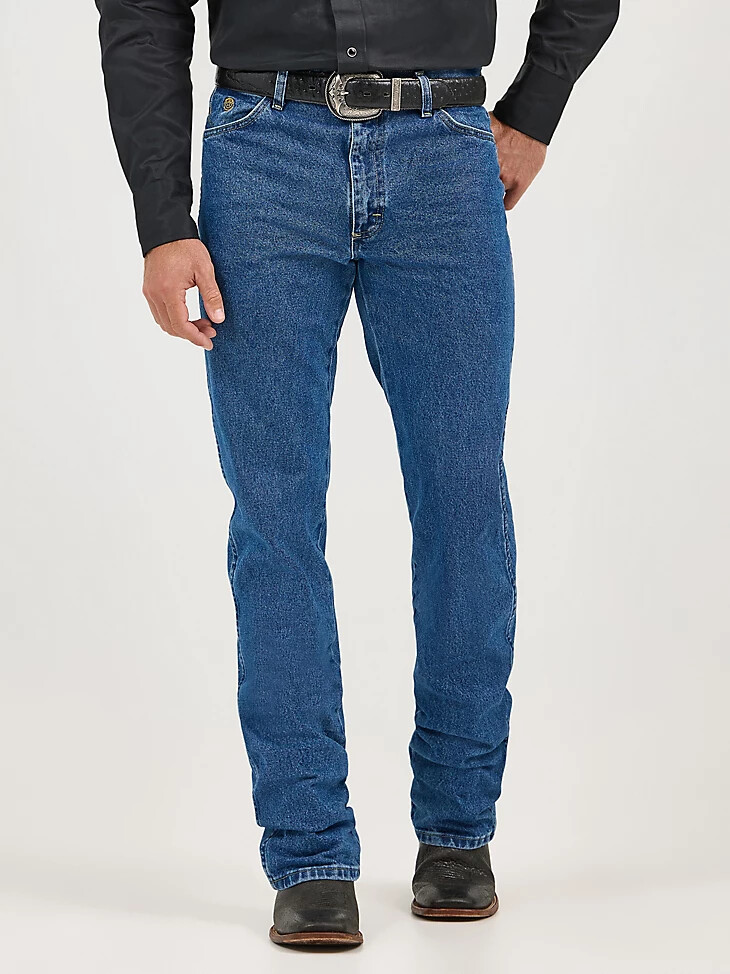 george strait cowboy cut original fit jeans schwerer stone denim