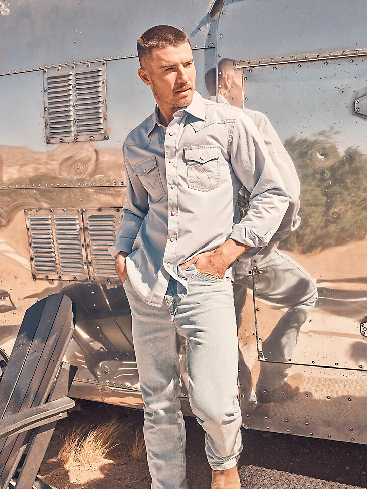 wrangler cowboy cut original fit jeans bleach