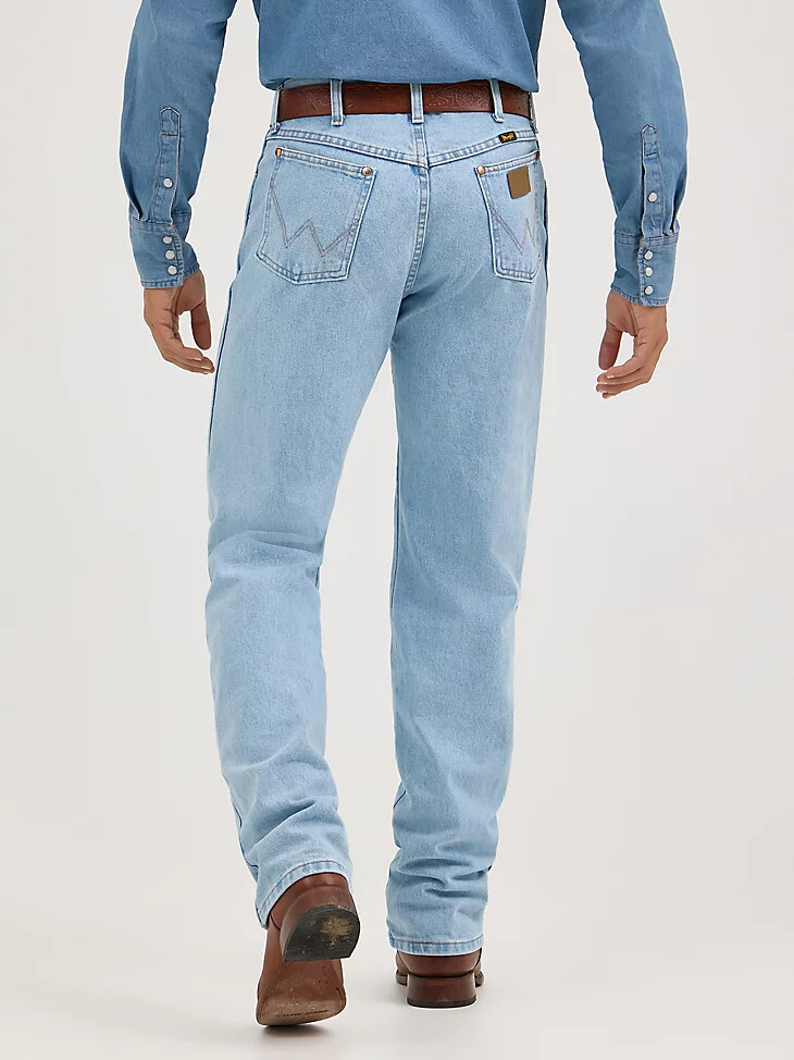 wrangler cowboy cut original fit jeans bleach