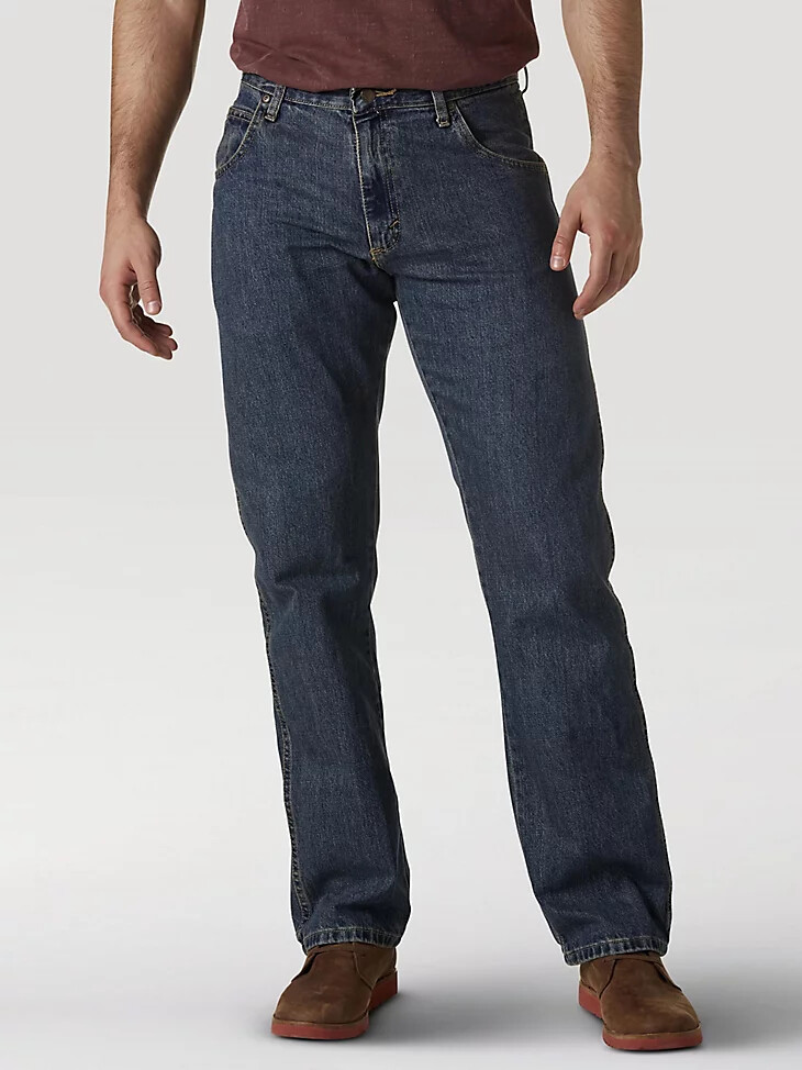 wrangler rugged wear relaxed fit mid rise jeans mediterranean
