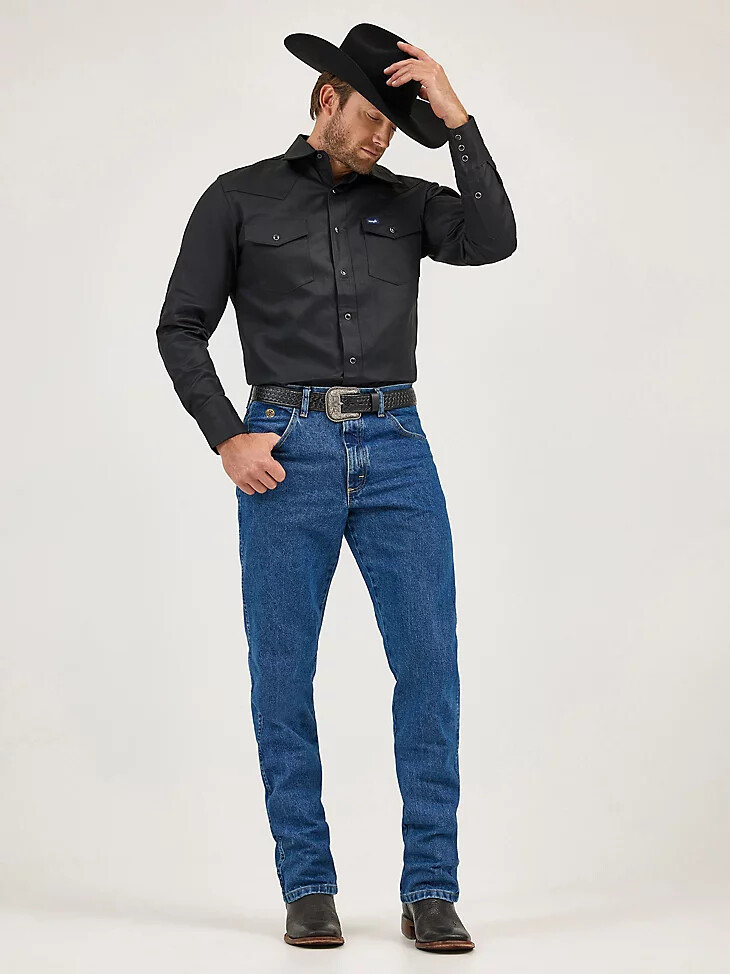 george strait cowboy cut relaxed fit jeans schwerer stone denim