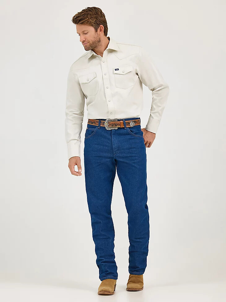 wrangler cowboy cut relaxed fit jeans vorgewaschenes indigo