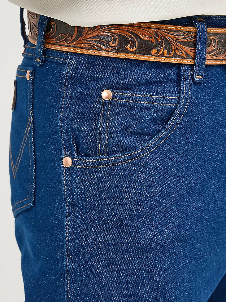 wrangler cowboy cut relaxed fit jeans vorgewaschenes indigo
