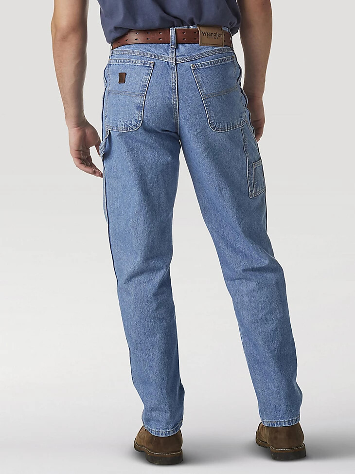 wrangler rugged wear carpenter jeans vintage indigo