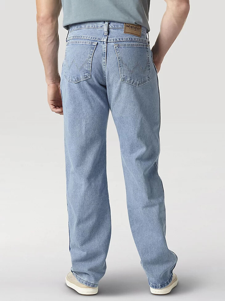 wrangler rugged wear relaxed fit jeans vintage indigo