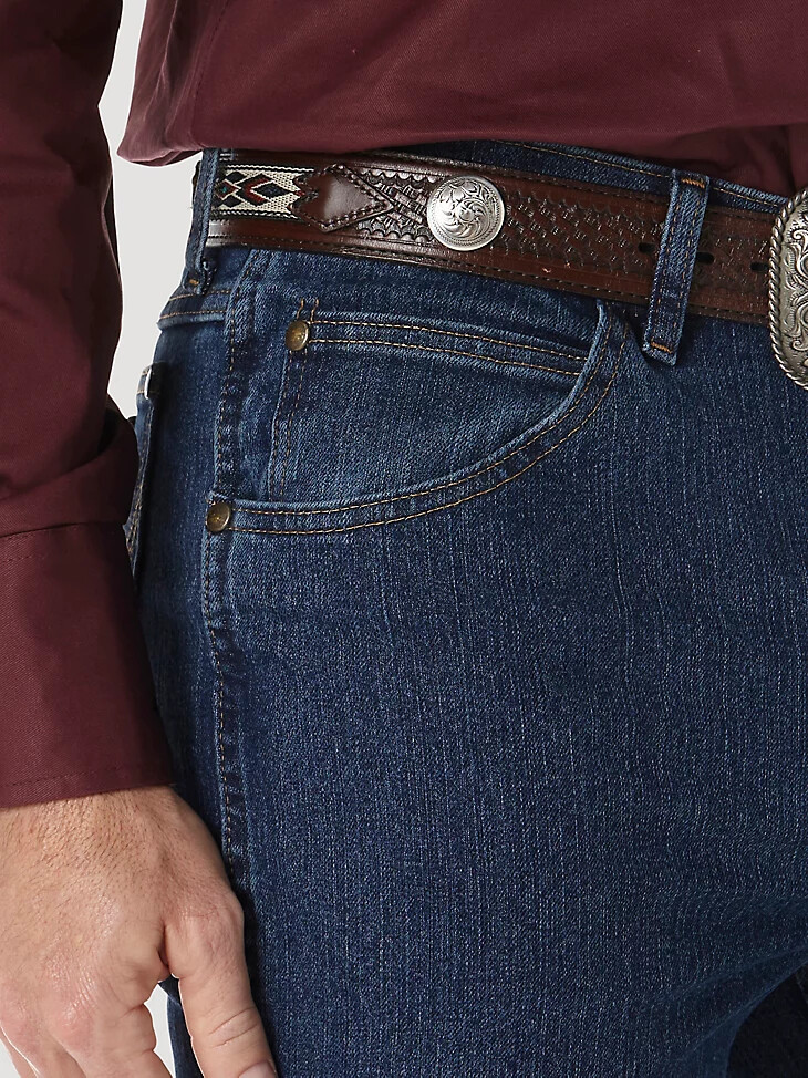 premium performance advanced comfort cowboy cut slim fit jeans ms wash