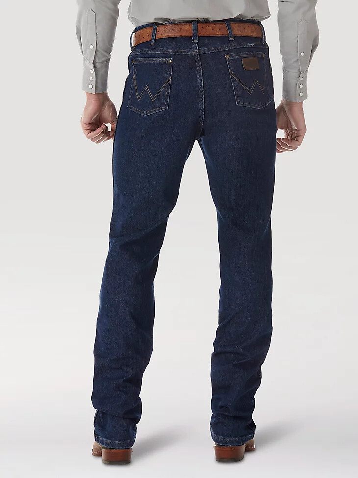 premium performance cowboy cut advanced comfort feuchtigkeitsableitende slim fit jeans midnight rinse