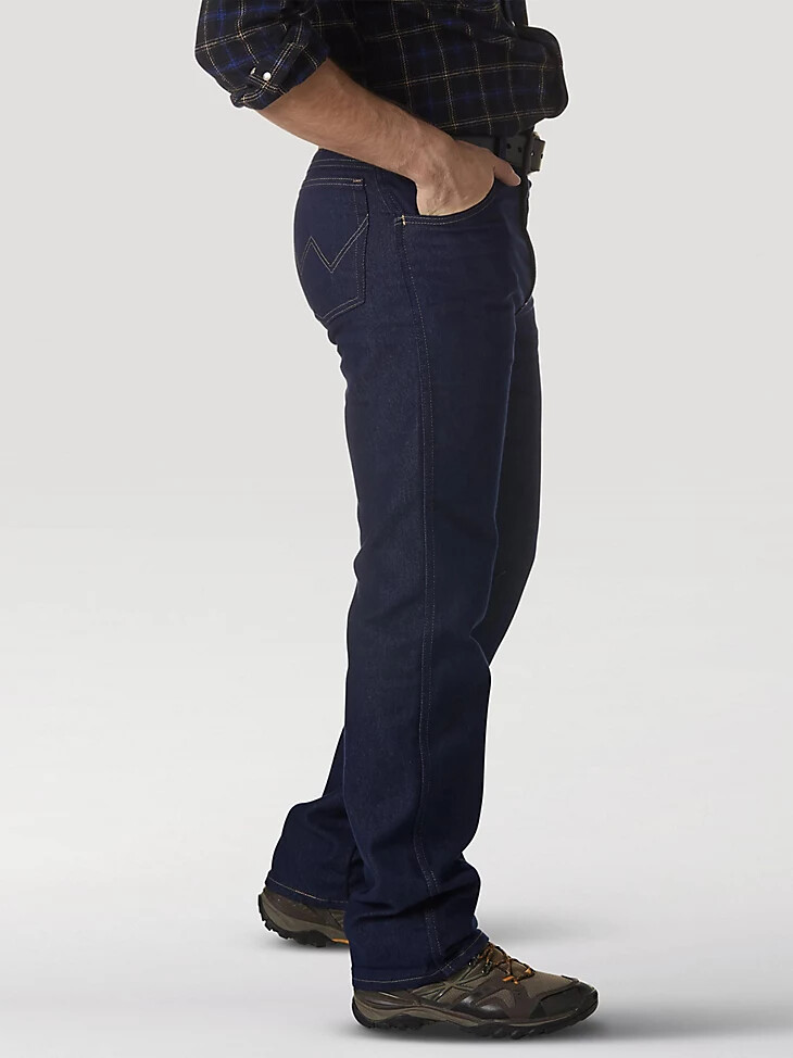 wrangler rugged wear stretch regular fit jeans-denim