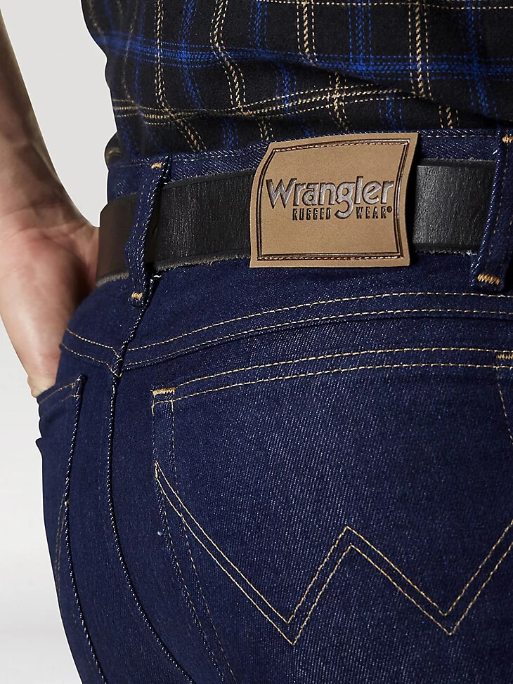 wrangler rugged wear stretch regular fit jeans-denim