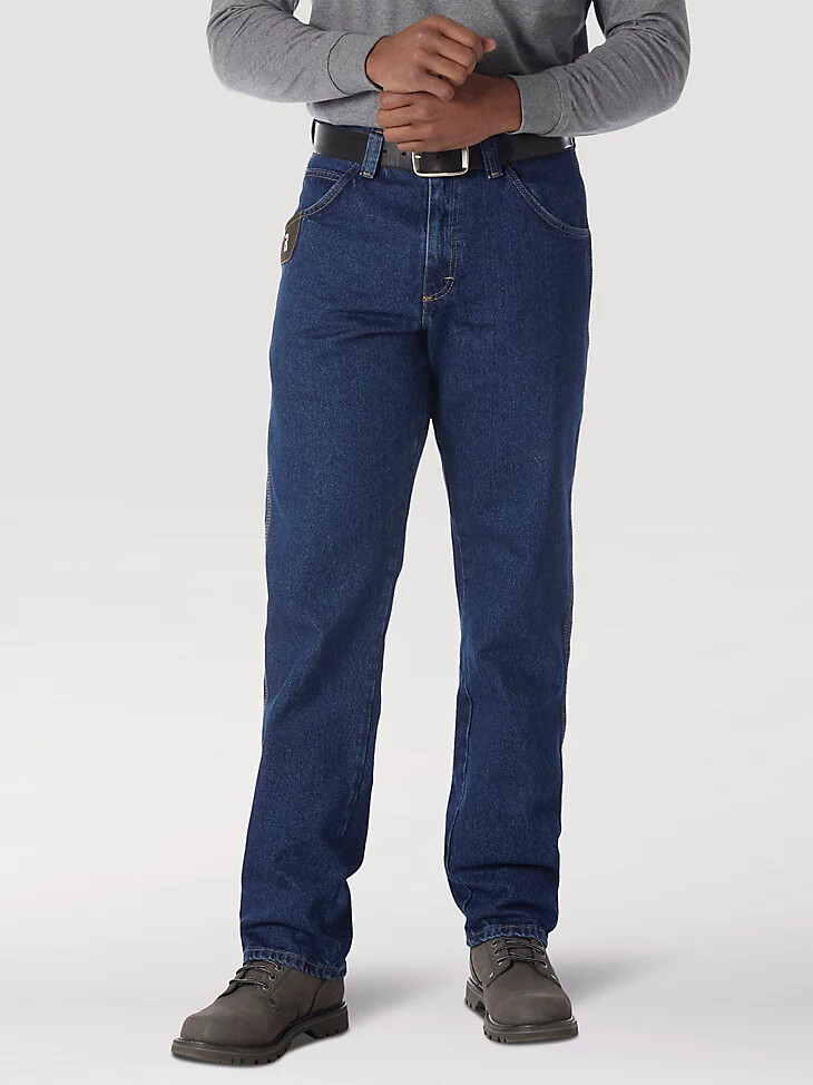 wrangler riggs workwear five pocket jeans antique indigo