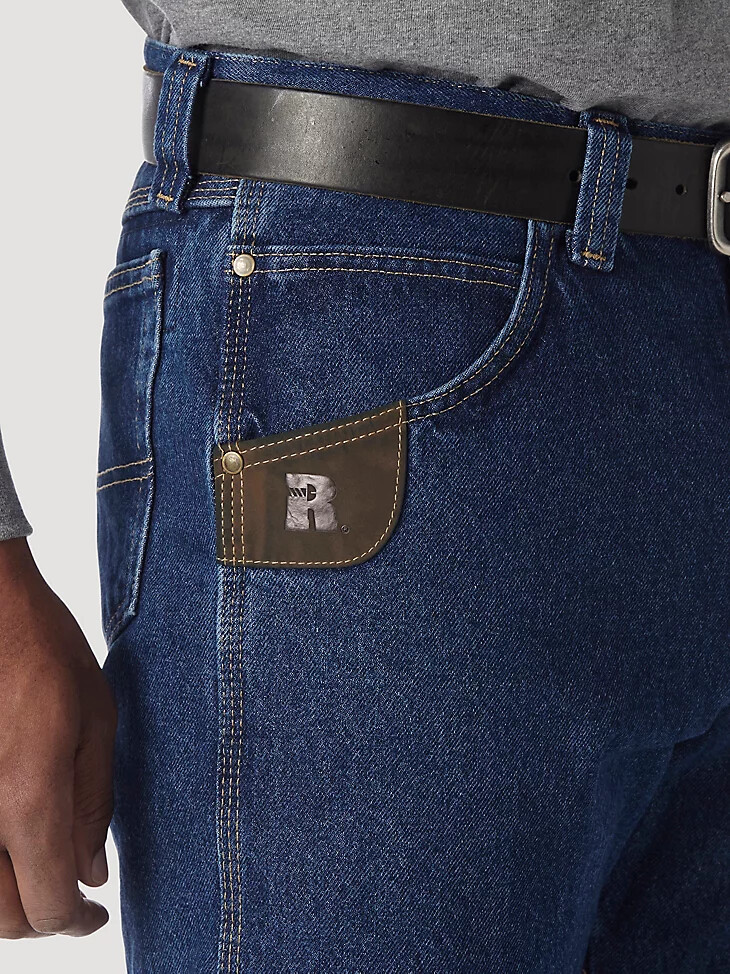 wrangler riggs workwear five pocket jeans antique indigo