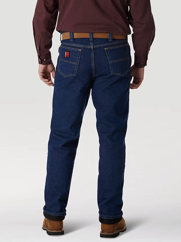 wrangler riggs workwear gesteppte five-pocket-jeans antik-indigo