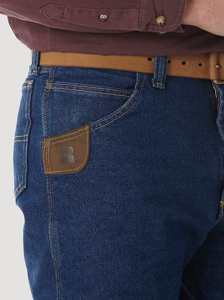 wrangler riggs workwear gesteppte five-pocket-jeans antik-indigo