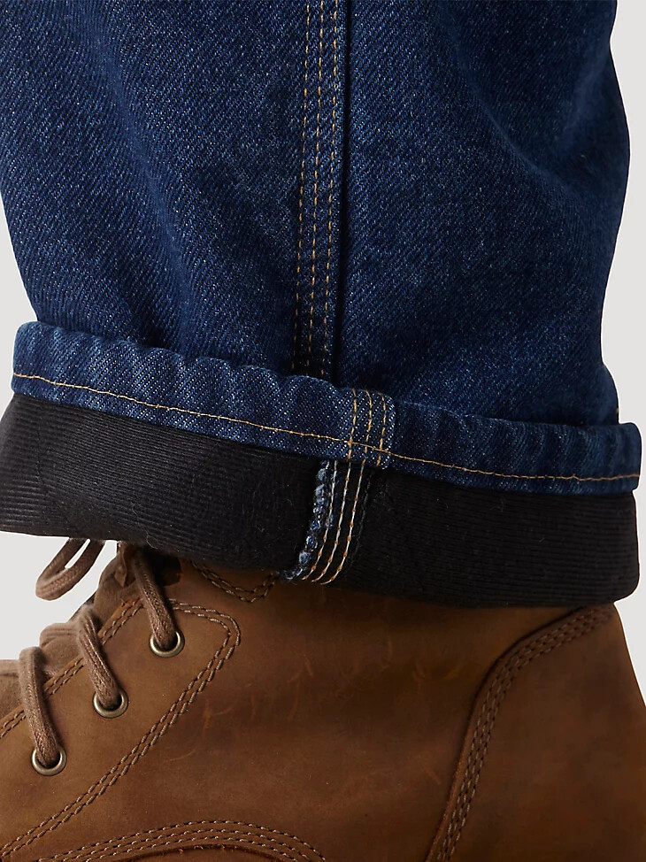 wrangler riggs workwear gesteppte five-pocket-jeans antik-indigo