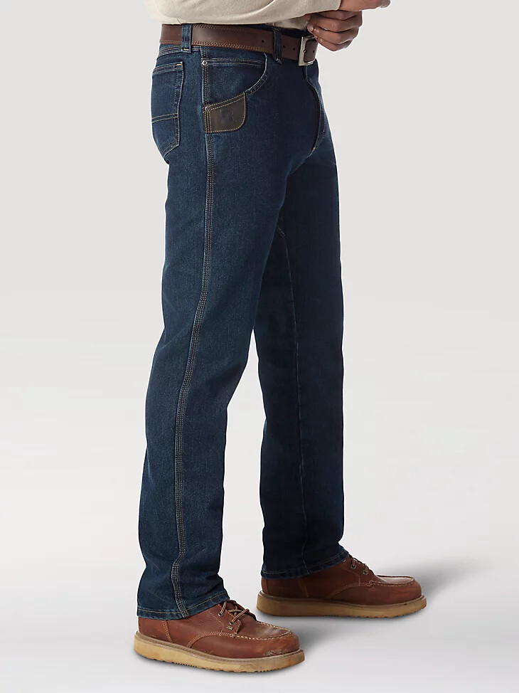 wrangler riggs workwear advanced comfort five pocket jeans dunkel getönt