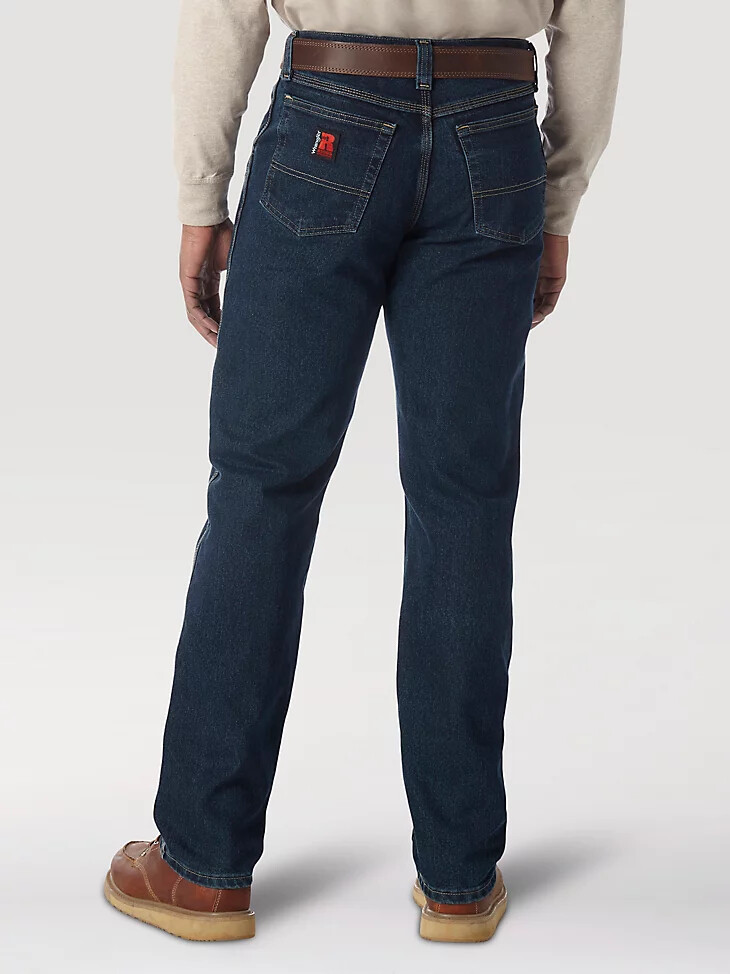 wrangler riggs workwear advanced comfort five pocket jeans dunkel getönt