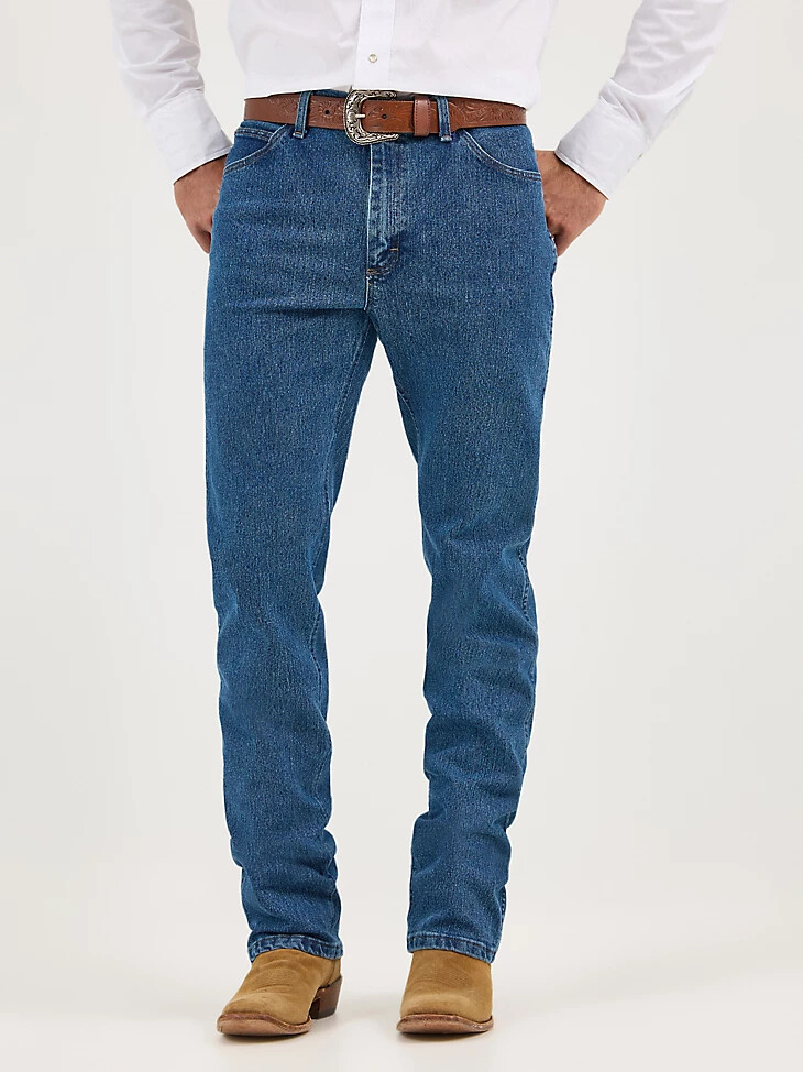 premium performance cowboy cut advanced comfort feuchtigkeitsableitende regular fit jeans vintage stone